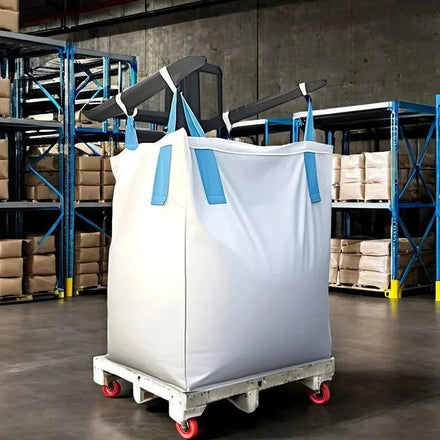 White Black Big Size Bag Waterproof Bulk Big Bag 1x1x1m Construction Sacos Mineros Big Bags 1.5 Ton 2 Ton