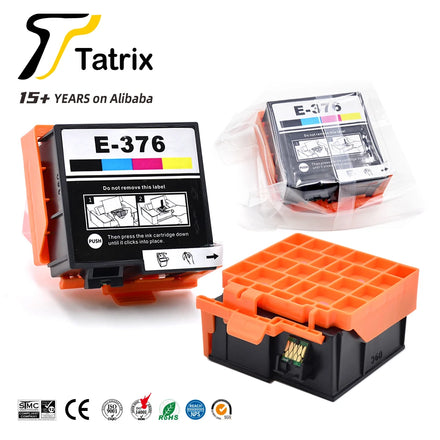 Tatrix T3760 T376 T3760 376 Ink Cartridge Color Compatible Printer T376 Ink Cartridge T376 for Epson PictureMate PM-525