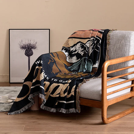 Wholesale Collage Woven Art Workz Heavy Beach Blanket With Fringe