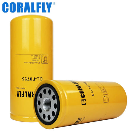 CORALFLY Excavator Diesel Engine Fuel Filter 1R0755 1R-0755