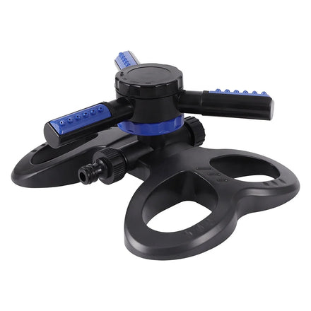 360 Degree Adjustable Automatic Rotating 3-Arm Vortex Garden Sprinkler Plastic Irrigation Watering Lawn Patio Outdoor