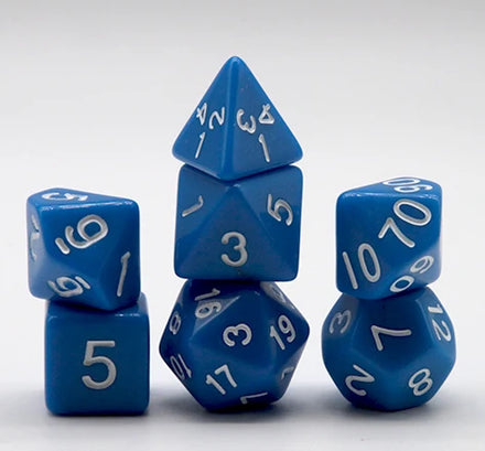HS 16mm Polyhedral Acrylic RPG Dice Set for DND Opaque D20 Shape for Board or Card Games Dungeons and Dragons