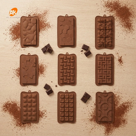 AK Love Letter Silicone Moldes De Silicona De Barra De Chocolate Moulds Silicone Chocolate Bar Tools Chocolate Silicone Mold