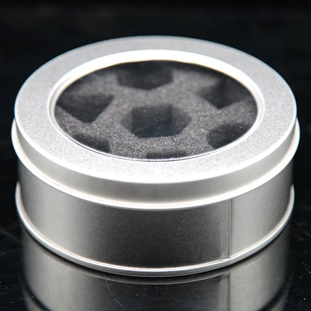 HS Customized Dice Packaging Box Round Dice Dungeon and Dragon Dice Game Metal Storage Box