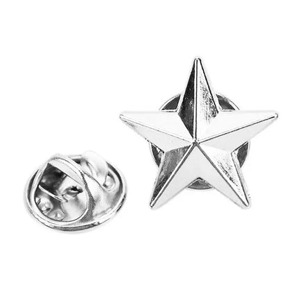 Customized S925 Silver Star Lapel Pins for Suit Men