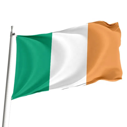 High Quality 3*5FT Digital Printed Irish Flag Durable Thickened with Copper Buckle Made From Nylon Plastic Polyester Irish Flag