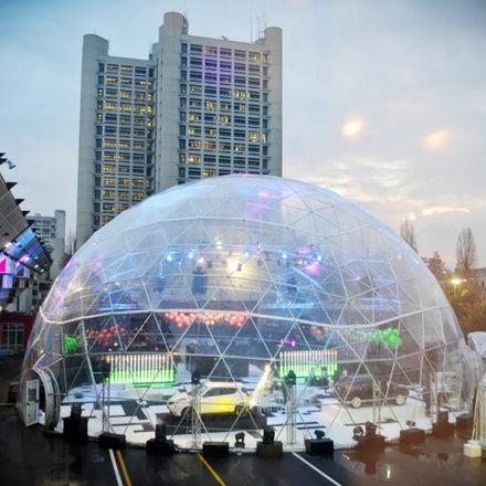 35m Diameter Geodesic Dome Tent Transparent Igloo House for Hookah Bar Furniture Lounge