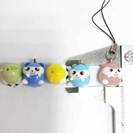 Murano Glass Lampwork Handmade Colored Animal Beads Glass for Custom Shape Decorative Ornaments