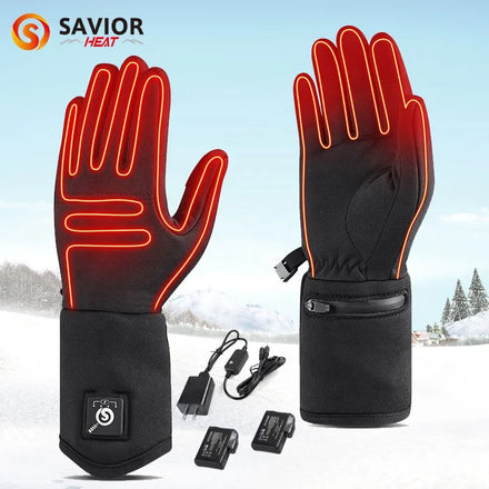 Neoprene Bike Cycling Winter Thermal Inner Rechargeable Battery Heat Ski Gloves Thin Liner Heated Glove Liners