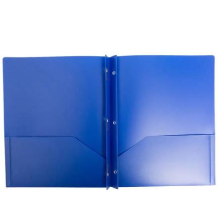 Best Hard Plastic File Folders with Prongs Assorted Colors Paper Portfolios with 3 Metal Prong Fasteners File Folders Plastic