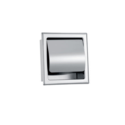 STOCCO Modern Square Hotel Stainless Steel Double Rod Eco-Friendly Toilet Roll Holder Wall Mounted Matte Concealed Bathroom