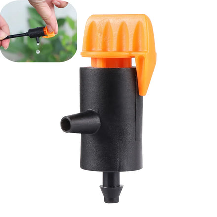 0-60L/H Drip Emitters Flow Adjustable Irrigation Dripper 4mm Micro Drip Irrigation Emitter for Garden Plant Watering