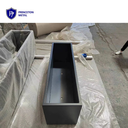 Aluminium Alloy Metal Outdoor Decorative Flowerpot  Raised Garden Bed Greens Planter Box Customized in Size