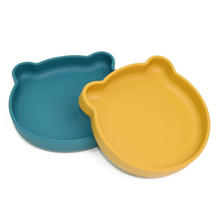 Silicone Plate BPA Free Customized Color Bear Shape Silicone Plate for Babies and Toddlers