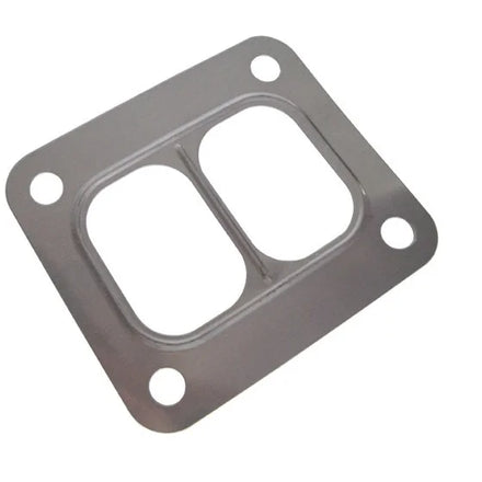 T4 4 Bolt Divided Turbo Inlet Gasket 304 Stainless Steel Manifold Flange Gasket for Race Car 1mm Thickness