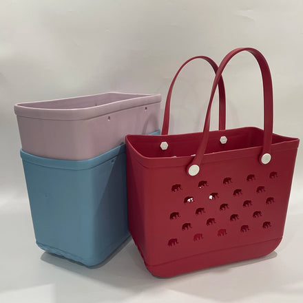 Plastic Rubber Summer Ocean Swimming Surfing Outdoor Sports Eva Silicone Beach Tote Bags