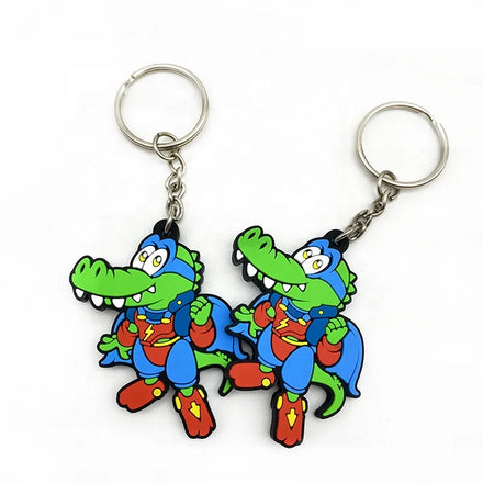 China Factory Keychain PVC Free Digital Custom Logo Soft PVC Rubber Keychain Wholesale Rubber Keychain