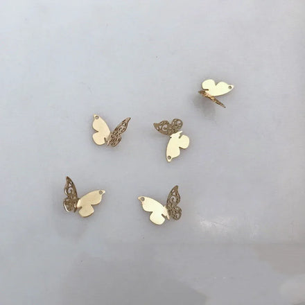 Wholesale 14K Gold Filled butterfly Charms for Diy Jewelry Making