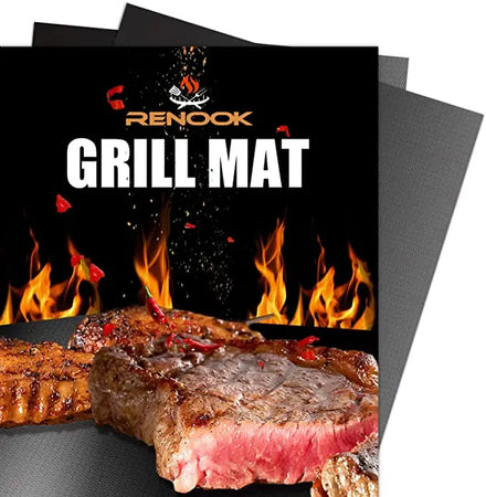 100% Non-Stick BBQ Grill Mats Heavy Duty Reusable and Easy to Clean Works on Electric Gas Charcoal BBQ Grill Mat Non Stick