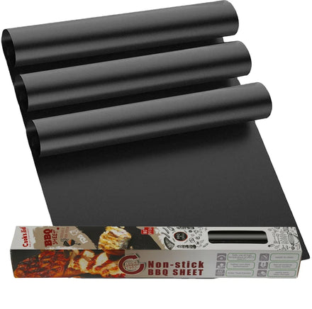 100% Non-Stick BBQ Grill Mats Heavy Duty Reusable and Easy to Clean Works on Electric Grill Gas Charcoal Grill Mat Non-stick