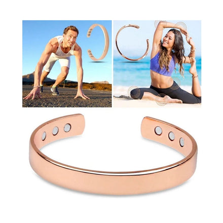 European America Hot Selling Lymphatic Drainage Bracelet Pure Smooth Open Lymph Detox Magnetic Bracelet for Men Women