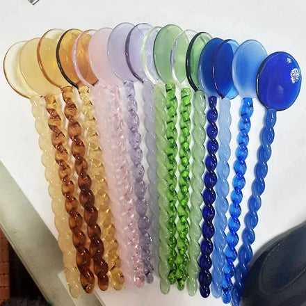 Customized Color Long Glass Stirring Spoon Multifunction 15cm Independent Packaging OEM/ODM Available Professional Factory Fast