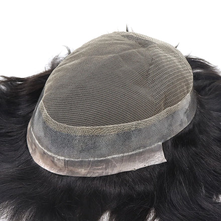 Outlets Price Australia Men Toupee 6*9 7*9 8*10 #1B Color Durable Lace & PU Base Natural Indian Human Hair Prosthesis