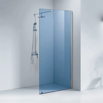 KMRY Modern Frameless Glass Shower Door with 304 Stainless Steel Hardware Easy Clean Design for Hotel & Villa Bathrooms