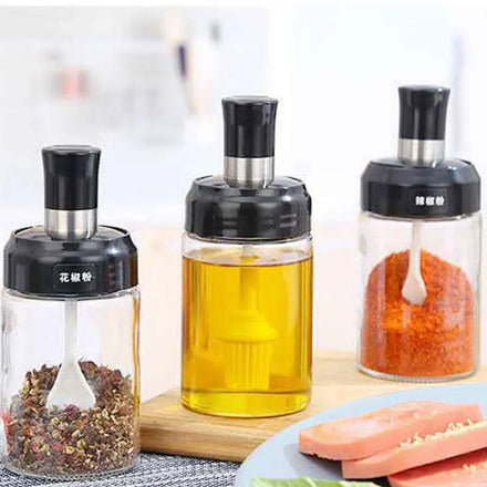 Reasonable Price Organic Castor Kitchen Accessories Cooking Silicone Olive Oil Dispenser Bottle Brush