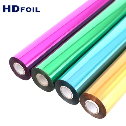 Factory Direct Price Gold Sliver PET Holographic Transfer Printing Roll Over-Printable Hot Stamping Foil HDFOIL