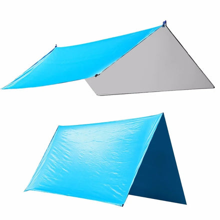 WOQI Ripstop Coated with silver Waterproof Hammock Rain Tarp Fly Roof Top Tent