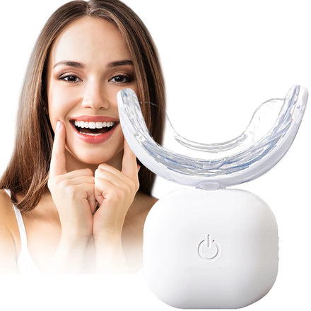 TONGWODE New Design Wireless Teeth Whitening Device Portable Blue Red 32 LED Lights Home Use 10 Mins Mini Tooth Whitening Light