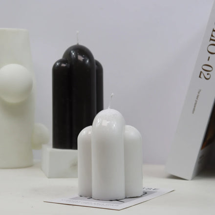 Home Decor Art Arched Curved candles Cross U shape Candle Mould Sculpture Arch Candle Silicone Mold