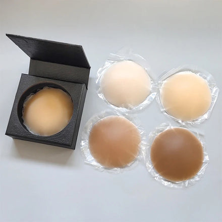 Ultra-thin Silicone Reusable Nippleless Sticks Nipple Cover Adhesive Pasties Breast Nipple Cover for Women