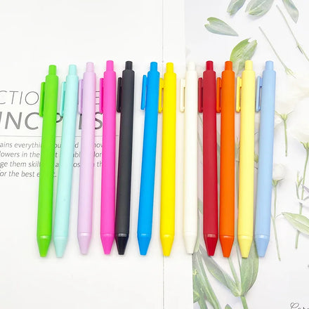 Macaron Retractable 0.5mm School Office Supplies Gel Pen