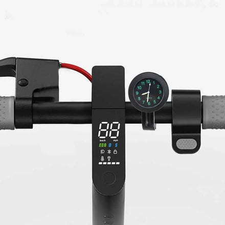 New Image Waterproof Bike Watch Clock Glow Dark Motorcycle Aluminum Alloy Dial Mini Mounting Handlebar for Electric Scooters