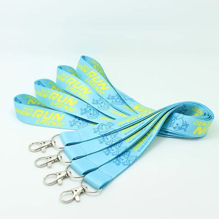 2022 Promotional Item Custom Sublimation Printing LOGO Polyester Keychain Holder Lanyards With Lobster Hook for Business