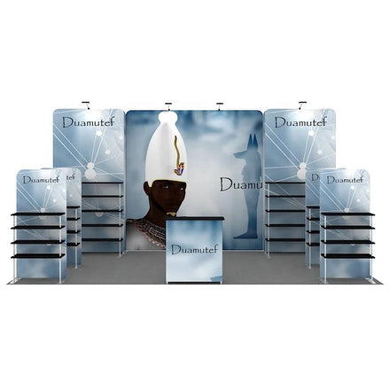 New design modular frame advertising fabric shelf stand 10x20ft aluminum custom trade show portable exhibition booth stand