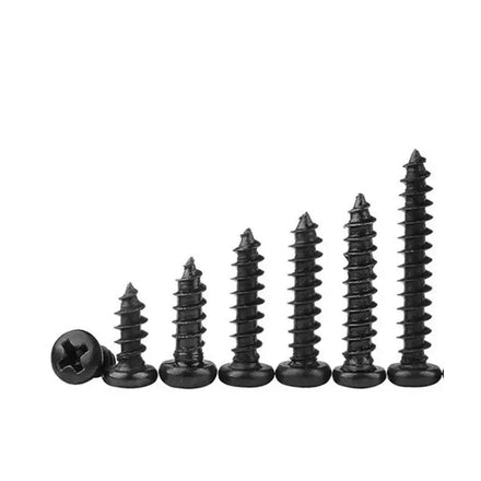 M1.4 M1.5 M1.6 M1.7 M1.8 M2 M2.3 M2.5 M2.6 M2.8 M3 M3.5 M4 Wood Black Steel Phillips Pan Head Self Tapping Screws
