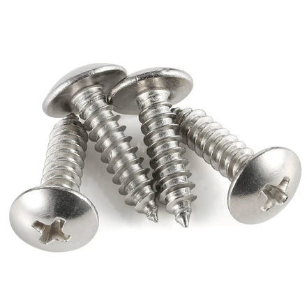 #4 #6 #7 #8 #10 #12 304 Stainless Steel A2 Sheet Metal Self Tapping Screws Phillips Truss Head Wood Screws