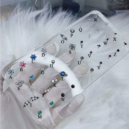 G23 Titanium Internally Threaded Tragus Cartilage  Earring Helix Stud Snug Piercing Jewelry