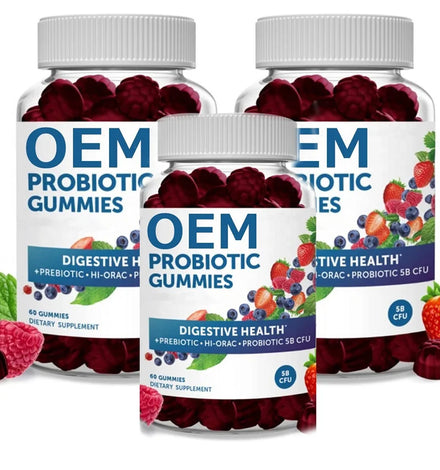 Customized Formula Immune Support Supplement Chewable Hard Probiotics Candy Children Gummies Probiotic Gummie