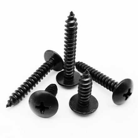 M3 M3.5 M4 M5 M6 Black Oxide Steel Wood Screws Phillips Mushroom Head Self Tapping Screws