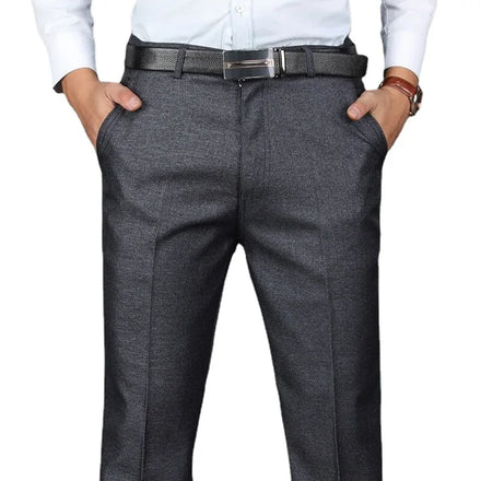 2026 Men's Trousers Slim Straight Casual Non-iron Pants Summer Men's Business Professional Formal Wear