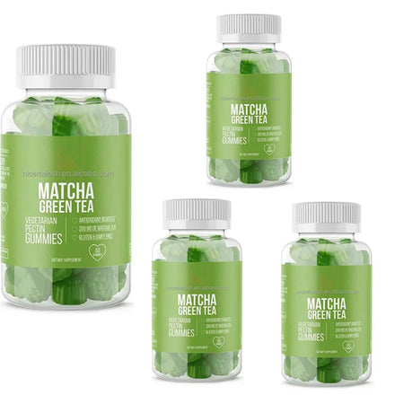 Private Label Infused Gummy Vitamin & Supplement Bear Matcha Turmeric Green Tea Cranberry Sea Moss Gummies