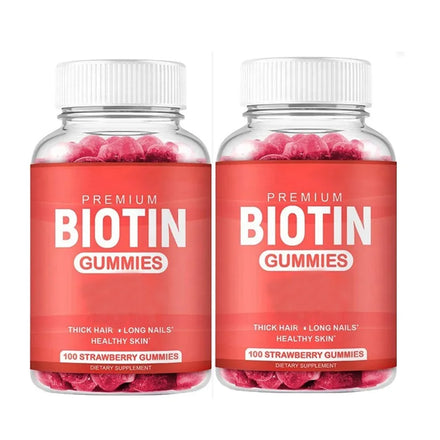 Hot Selling Private Label 10000Mcg Biotin Gummies For Healthy Strong Hair Nails Growth And Beauty Skin
