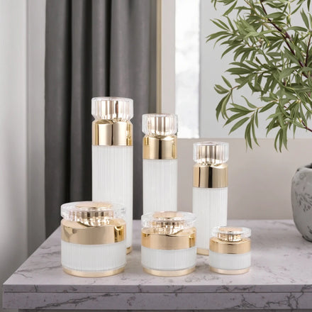 In Stock 10g 15g 30g 50g SkinCare Small Face Cream Empty Lip Balm Acrylic Cosmetic Plastic Packaging Cream Jar Custom With Lid