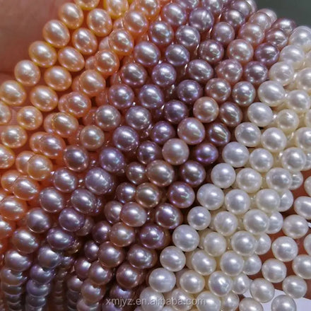 Certified ZZDIY048 Wholesale Freshwater Pearl Necklace 5.0-6.0Mm Round Aaa1 Fresh Water Pearl Strand Necklace Pearl