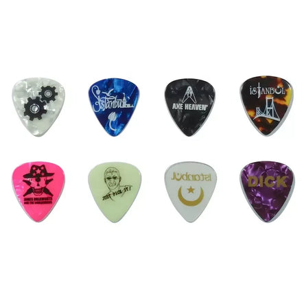 Wholesale OEM Custom Logo Silk Printing Celluloid Pear Guitar Picks Accessories for Sale