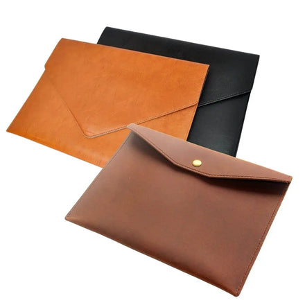 Custom logo SIZE & Design A4 B4 Document Holder Faux Leather Envelope